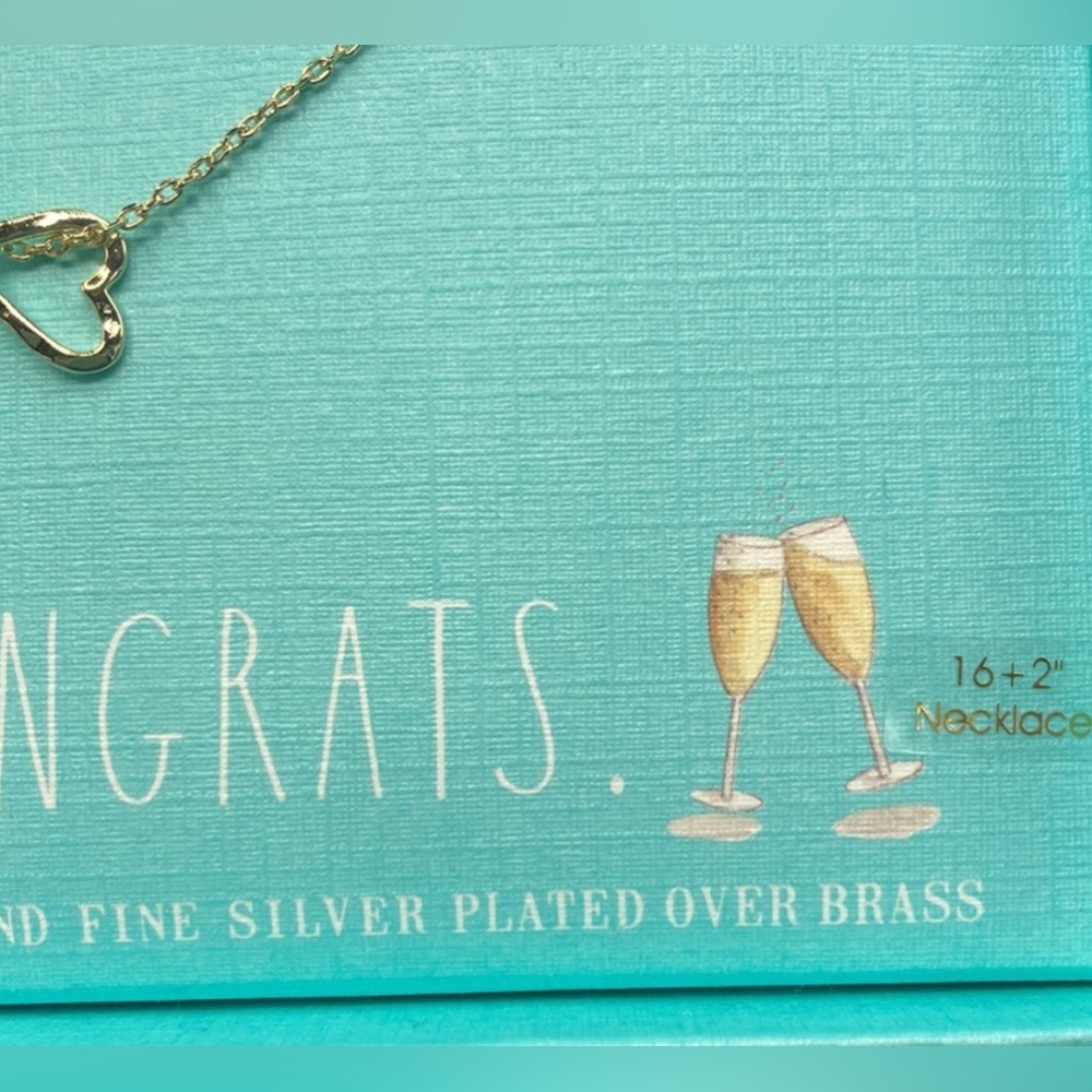 NWOT Rae Dunn “Congrats” Necklace - Picture 4 of 7